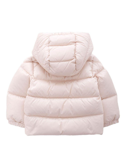 Giubbino Sharon rosa baby con dettaglio patch Moncler