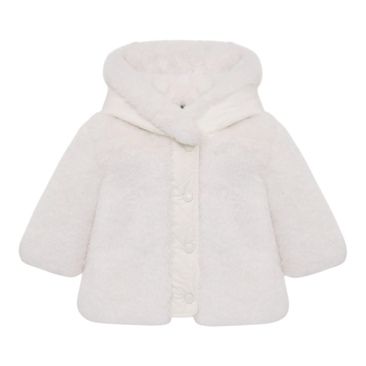 Giubbino Viona bianco baby con dettaglio patch Moncler