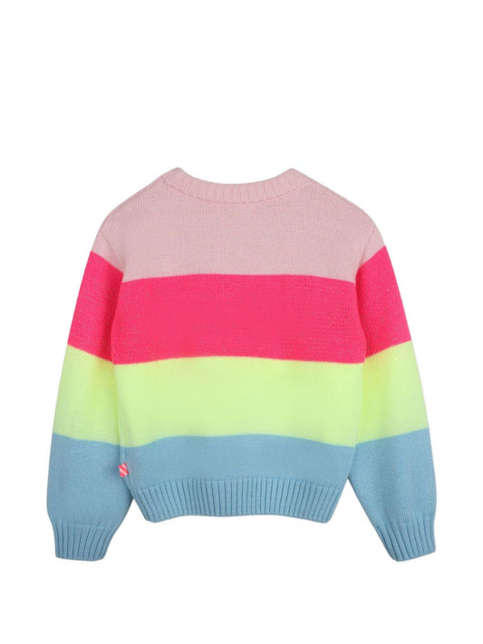 Maglione multicolore e paillettes con dettagli logo Billieblush