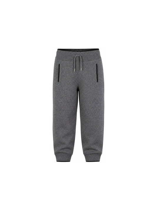 Pantalone grigio con logo Chloè cucito a contrasto