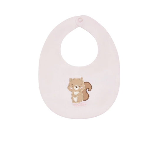 Bavaglino reversibile rosa e fantasia animaletti Nanan