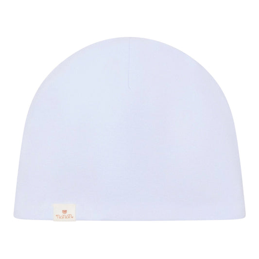 Cappello azzurro reversibile con stampa animaletti e dettaglio logo Nanan
