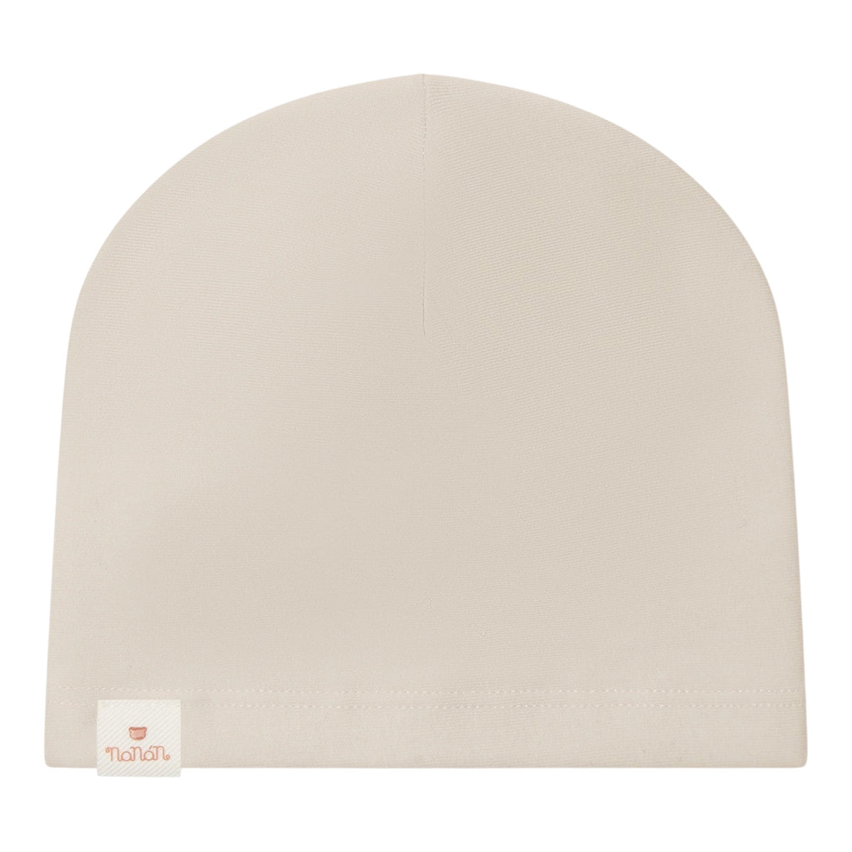 Cappello beige in felpa con dettaglio logo Nanan