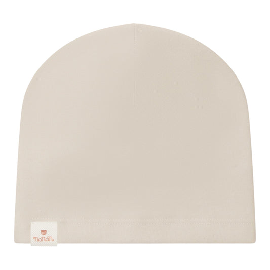 Cappello beige in felpa con dettaglio logo Nanan