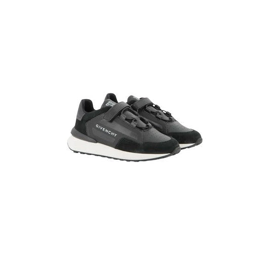 Scarpe nere con logo laterale a contrasto Givenchy