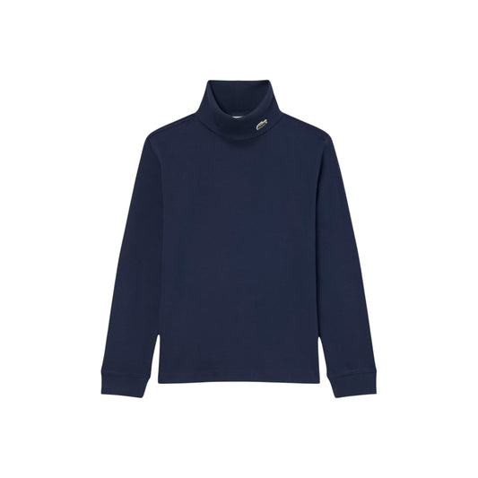 Lupetto blu con patch logo Lacoste