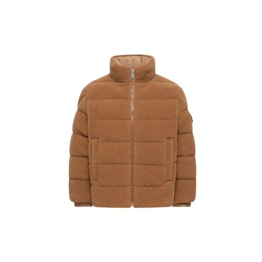 Giubbino Mich beige con dettaglio patch Moncler