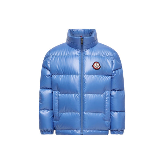 Giubbino Kevoser azzurro con dettaglio patch Moncler