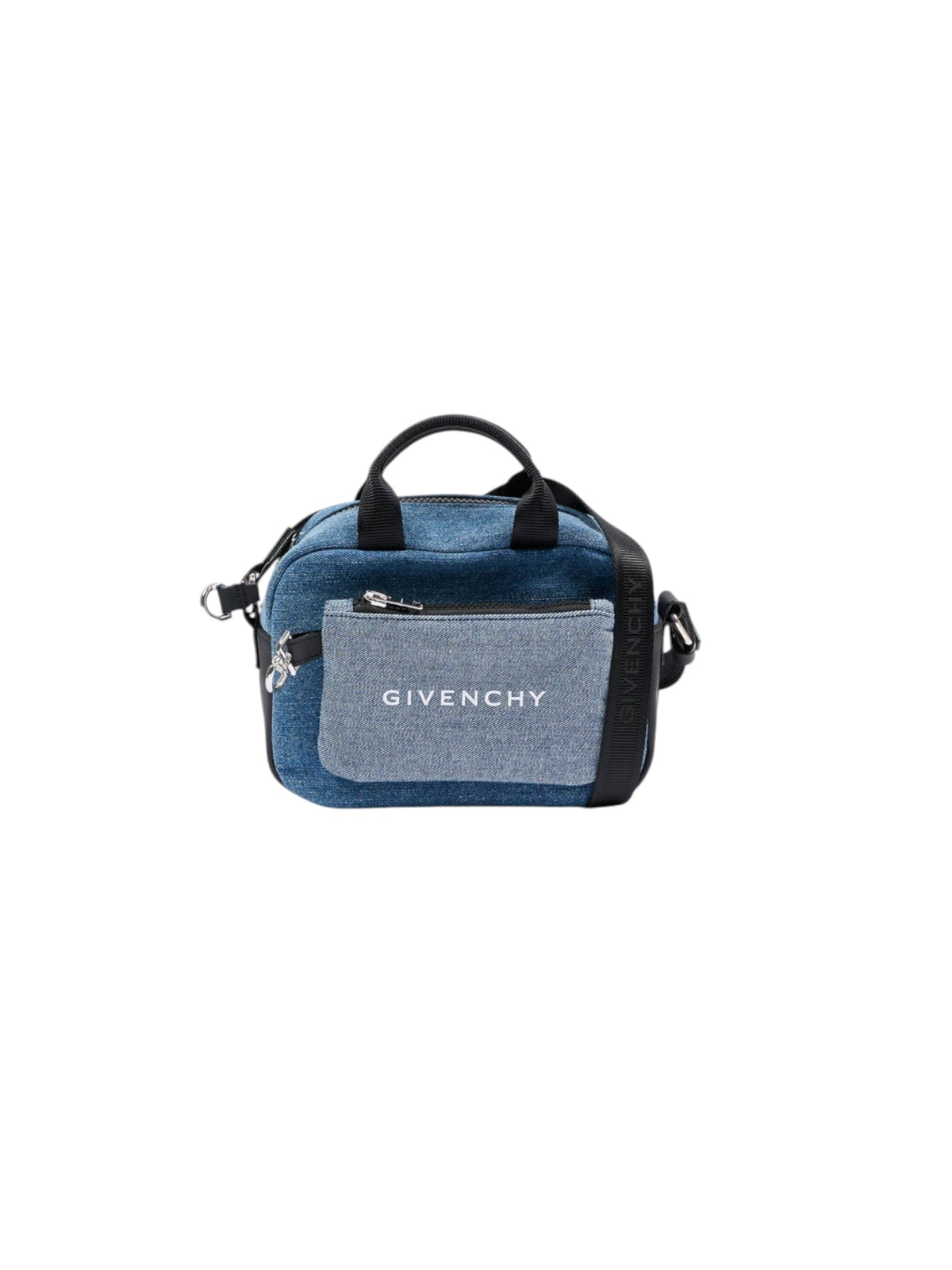 Borsa in jeans blu con dettagli logo Givenchy