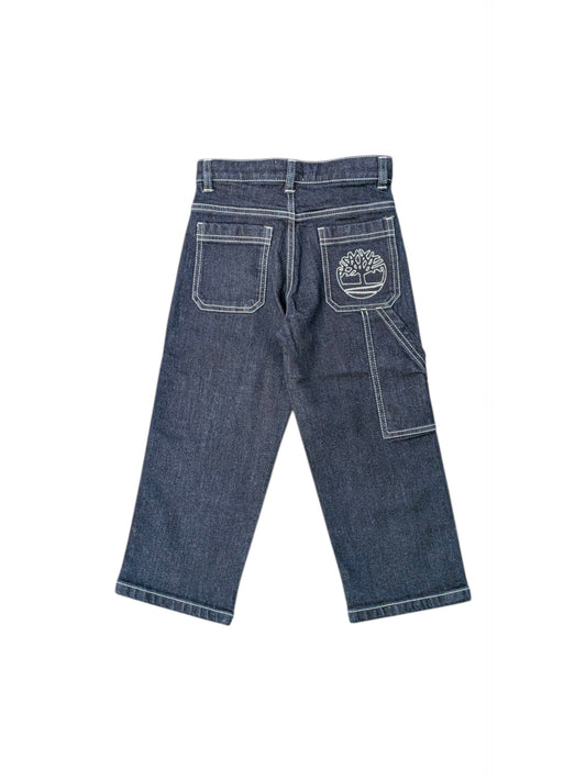 Jeans blu con logo cucito Timberland