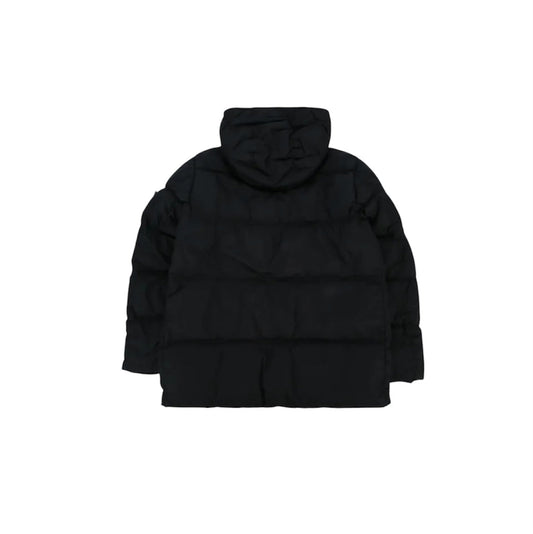 Giubbino nero con patch logo Stone Island