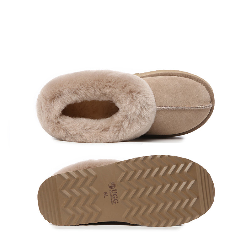 Platinum Platform Ugg Slippers