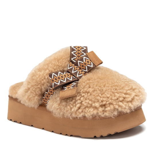 Fluffy Bow Platform Uggs