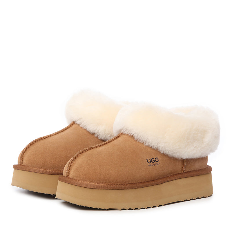 Platinum Platform Ugg Slippers