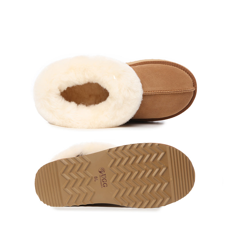 Platinum Platform Ugg Slippers