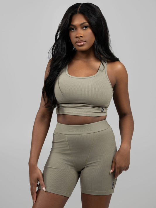 Rib Contour Crop Tank