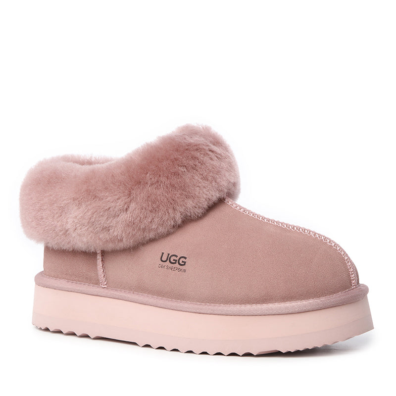 Platinum Platform Ugg Slippers