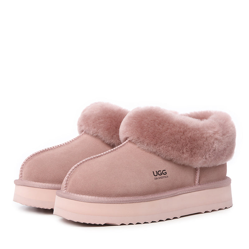 Platinum Platform Ugg Slippers
